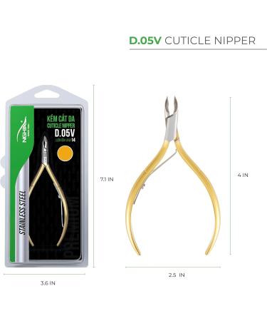 NGHIA Premium Cuticle Nipper - D-05V Jaw 14 (Stainless Steel) - Professional Nail Tools D-05v-14 - Buy Online on GoSupps.com