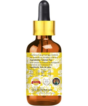 d ve herbes Cashew Nut Oil (Anacardium occidentale) with Glass Dropper | Infused | Pure | Non-Sticky | Lightweight | for Facial Care | Men & Women | 30ml (1 oz) - Buy Online on GoSupps.com