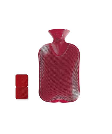 Fashy 6460 42 hot water bottle double slat 2.0 L cranberry