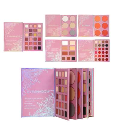 Palette de maquillage | Rouge l vres estompable imperm able en forme de poudre | Palette de livres de maquillage 5 couches | Pour femme fille anniversaire voyage f te rendez-vous mariage