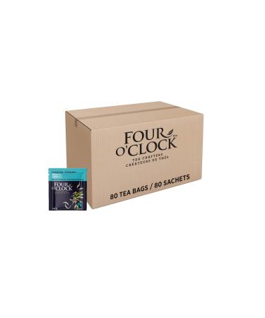 Four O'Clock White Tea Imperial Organic Fairtrade Non-Gmo Kosher Gluten-Free 80 Teabags White Imperial Tea