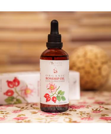 Essences Bulgaria Bio-Hagebutten l 100ml | 100% Natural Cold-Pressed Oil | Premium Vegan Base Oil for Massages & Anti-Aging Moisturizer | Family Business Quality - Buy Online on GoSupps.com