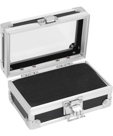 Nail Drill Holder Dustproof Nail Drill Container with Multiple Holes Lockable Design for Salon Technicians (Black) - Buy Online on GoSupps.com