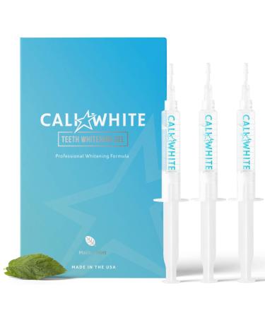 Cali White Teeth Whitening Gel Refills, 35% Carbamide Peroxide, Natural, Vegan, Organic Whitener for Sensitive Tooth Bleach, Gels Made in USA, 3X 5mL Syringes, Use with UV or LED Light & Trays - Buy Online on GoSupps.com