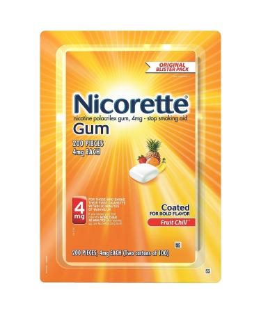 Nicorette Gum 4mg 200 pieces (Fruit Chill)
