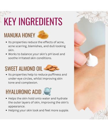 Vitamin C Serum for Face & Neck | Hyaluronic Acid Manuka Honey & Sweet Almond Oil | Anti-Aging Plant-Based Skincare | 1.01 Fl Oz - Buy Online on GoSupps.com