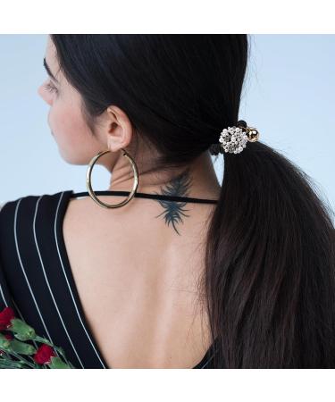 Yonchic 5-Piece Pearl Elastic Hair Ties Luxury Designed Style Scrunchies Ladies Long Lasting Braids Ponytail Holders Multicolor Hair Tie Fashion Rubber Bands Hair Accessories For Girls - Buy Online on GoSupps.com