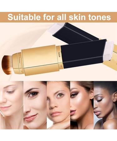 Double Sided Concealer Brush Korean Double Sided Makeup Brush 2 in 1 Concealer Foundation White Stick Foundation Full Coverage Long Lasting Foundation - Buy Online on GoSupps.com