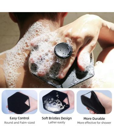 Silicone Body Scrubber Set - Shower Bath Brush for All Skin Types - Buy Online on GoSupps.com