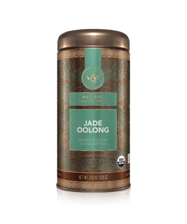 Teabloom Organic Jade Oolong Loose Leaf Tea - High-Elevation Rolled Leaves USDA Organic Fresh Green-Floral Aroma 3.53 oz Canister | 35-50 Cups - Buy Online on GoSupps.com