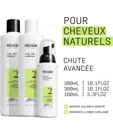 NIOXIN System 2 - for Natural Hair Advanced Hair Loss - Kit/Shampoo/Conditioner/Scalp Care - Buy Online on GoSupps.com