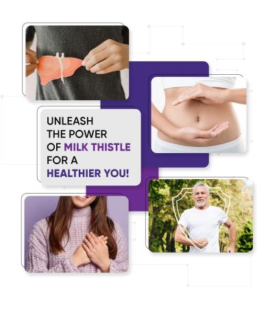 D-Lite Milk Thistle Capsules - 180 Vegan Capsules - 3 Months Supply - High Strength (80% Silymarin) - Odour & Aftertaste Free - Made in UK - Buy Online on GoSupps.com