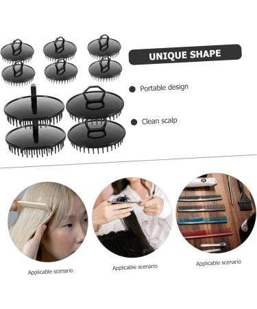 BESPORTBLE 10Pcs Adjustable Head Massage Brush Portable Shampoo Brush for Deep Cleansing Relaxation Ergonomic Design for Home Travel - Buy Online on GoSupps.com