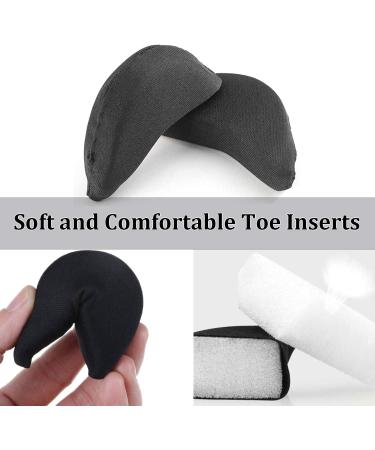 4 Pairs Foam Toe Inserts for Shoes Too Big - Toe Fillers for Women Men, Black & Beige Shoe Fitters - Buy Online on GoSupps.com