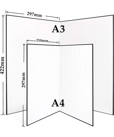 2 PCS A3 Light Reflector 3 in 1 Photography Cardboard - 17x12 Inch Size for Still Life and Food Photo Shooting - Black Silver White - 2 Pack - Buy Online on GoSupps.com