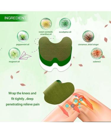 MQUPIN Knee Pain Relief Patch 42 Pcs Pain Relief Patches Wormwood Pain Relief Patches for Knee Back Neck Shoulder Inflammation and Muscle Soreness 42pcs - Buy Online on GoSupps.com