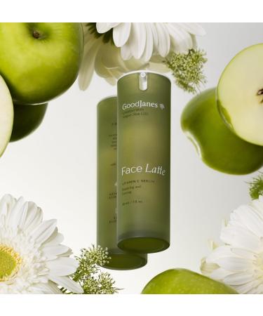 GoodJanes Face Latte Vitamin C Serum Regenerating & Hydrating Formula with Apple Stem Cells Jojoba & Squalane for Radiant Renewed Skin 1 oz - Buy Online on GoSupps.com