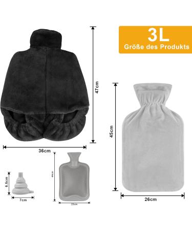 MOCRAFT Foot Harmer 3L Hot Water Bottle - Ultra Heat for Winter - Large Thermal Foot Warmers for Men & Women - Buy Online on GoSupps.com