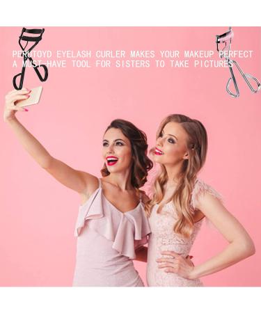 Professional Eyelash Curler with Comb & Brush - Durable Carbon Steel Anti-Slip Grip Portable & Unique Design for Perfect Curls - Buy Online on GoSupps.com