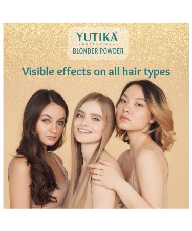 Yutika Professional Blonder Bleach Powder | Hair Lightener for Highlights | Lifts Up to 8 Levels | 2.11 oz (60g) - Shine Bright with Blonde Radiance - Buy Online on GoSupps.com