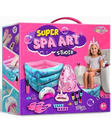 Combaybe Kids Spa Kit for Girls Gift for Girl - Nail Polish Set for Girls Ages 7-12 - Foot Spa Day Girl Stuff for Manicures Pedicure - Nail Art Salon Kit Toys for 6 7 8 9 10-12 Years Old - Buy Online on GoSupps.com