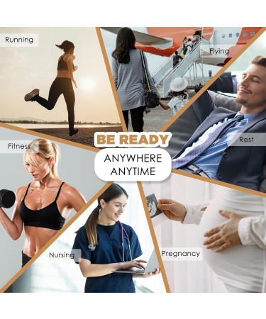 Buy 2 Pairs Open Toe Compression Socks for Women - 15-25mmHg Knee High Support Stockings for Varicose Veins - Ideal for Nurses Flying Running - L/XL Black/Beige - Buy Online on GoSupps.com