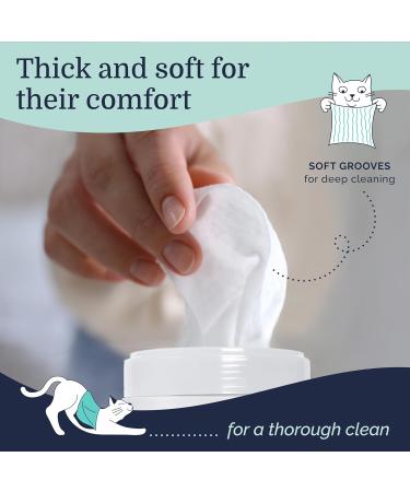 Hepper Pet Wash Wipes | Waterless Pet Cleaning Wipes with Aloe & Cucumber | Safe Grooming Wipes for Dogs Cats & Pets  - Buy Online on GoSupps.com