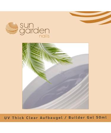Sun Garden Nails UV Thick Clear Builder Gel 50ml | Premium Nail Modelling for Stunning Results - International Shipping Available - Buy Online on GoSupps.com