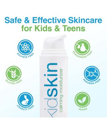 Kidskin Calming Moisturizer | 60ml Facial Lotion for Dry Skin | Gentle Kids Lotion with White Tea Extract - Buy Online on GoSupps.com