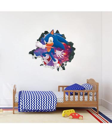 TGEJKIC Sonic The Hedgehog Cartoon 3D Broken Wall Stickers  - Buy Online on GoSupps.com