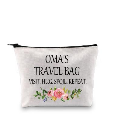 Grandma Gift Grandma Makeup Bag Birthday Gift Grandma Mother's Day Travel Cosmetic Bag from Grandson Grandma's Travel Bag Eu