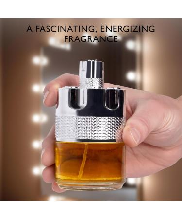 Azura Noir for Men Eau De Parfum - Woody Spicy Fragrance - Long-Lasting Cologne Choice For Daily Wear - Top Notes of Lemon Nigerien Ginger Refreshing Mint & Lavender - Elegant 100ml Bottle - Buy Online on GoSupps.com