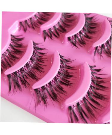 minkissy 5 Pairs Dense Eyelash Curly False Eyelashes Training Eyelash Natural False Lashes Natural False Eyelashes Natural Fake Lashes Cross Eyelashes Natural Eyelashes Fake Eyelash Extend - Buy Online on GoSupps.com