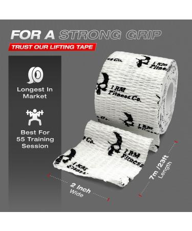 Buy RM Fitness Weightlifting Thumb Tape - 3 Pack | Flexible Cotton Hook Grip Lifting Tape for Powerlifting & Barbell Workout | Yellow Camo (5cm x 7m - Buy Online on GoSupps.com