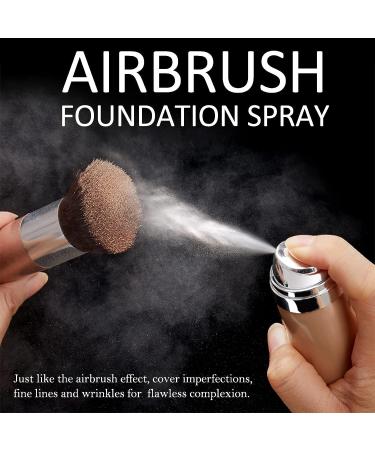 Erinde AirBrush Foundation Spray Set with Brush - Silky, Lightweight Formula for Flawless Coverage and Radiant Finish - 01 Ivory - Buy Online on GoSupps.com
