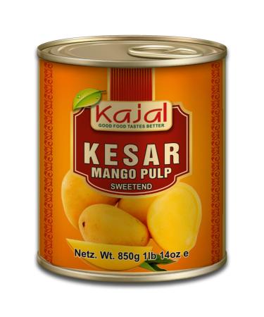 Kajal Kesar la pur e de mangue de qualit sup rieure 850 g - Id al pour les shakes la mangue le lassi les desserts et le curry - Naturel sucr provenant d'Inde - Kesar la viande de fruit 1 x 850g