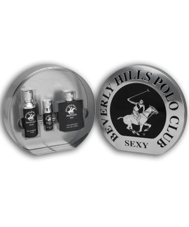 Beverly Hills Polo Club Men's 3 Piece Cologne Gift Set in Collectable Tin Eau De Toilettes After Shave BHPC (Sexy) - Buy Online on GoSupps.com