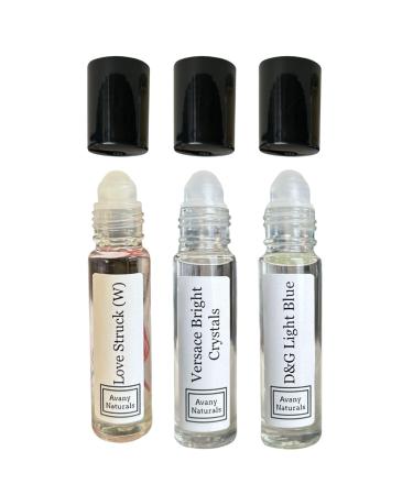 3 Pc Womens Gift Set Fragrance Oil For Women Roll On Body Oil Perfume Samples Fragrance Oil Gift For Her Perfume Oil Sampler Gift Box (Sensual)
