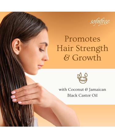 SOF N FREE Rosemary Mint Strengthening Oil - Coconut & Jamaican Black Castor Oil for Thinning & Damaged Hair | Reduce Split Ends - 1.69 fl oz - Buy Online on GoSupps.com