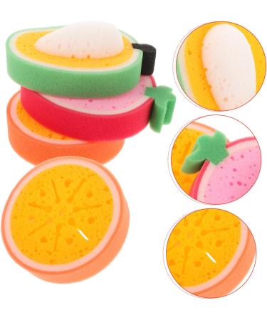 4pcs Fruit Sponge Sponges Bath Sponge Dinnerware Flatware Sponge for Bowl Cleaning (Sweet Orange 2 - Buy Online on GoSupps.com