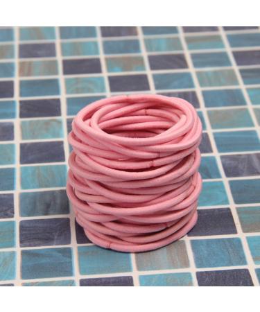 KK BETO 120Pcs 3mm Pink Elastic Hair Ties - No Crease Ponytail Holder for Girls and Women - Buy Online on GoSupps.com