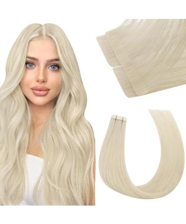 Moresoo virgin tape in extensions real hair hair extension real hair tapes adhesive tape invisible extensions tape in real hair remy #1000 5 pieces 12.5 gram 50 cm 2nd virgin #1000