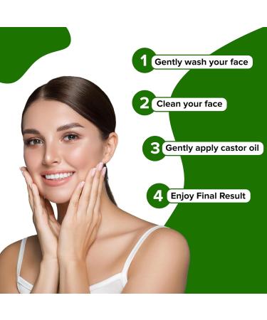 Organic Castor Oil for Hair, Skin, Eyelashes & Eyebrows - Cold Pressed, Hexane Free - 100% Natural - 250ml - Buy Online on GoSupps.com