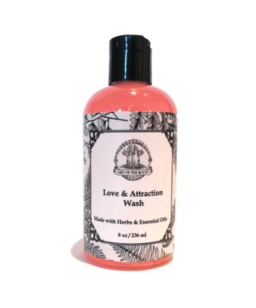 Art of the Root Love & Attraction Wash 8 oz | Handmade with Herbs & Essential Oils | Hoodoo Voodoo Wiccan Pagan