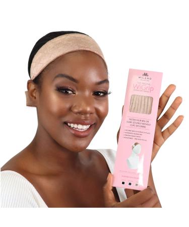 MILANO COLLECTION No-Slip Wig Grip Band Original WiGrip Comfort Band for Women Tension-Free Glueless Wig Installs Tan One Size Fit All Nude, 1 Pack - Buy Online on GoSupps.com