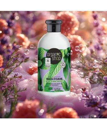 Organic Shop Skin Elasticity Bath Foam Melissa & Rosemary (500ml) - Buy Online on GoSupps.com