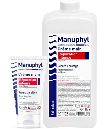  SORIFA Pack of 36 Manuphyl Intense Repair Hand Cream Repairs and protects Very dry and damaged hands Lightly oily lightly scented enriched with glycerin and wheat proteins 50 ml tube - Buy Online on GoSupps.com