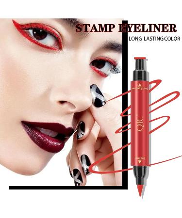 Winged Colored Eyeliners Set - 5 Colors Liquid & Pencil Stamps for All Eye Shapes | Waterproof Cat Eye Liners for Women - Buy Online on GoSupps.com