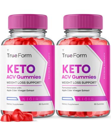 (2 Pack) True Form Keto ACV Gummies Advanced Weight Loss - True Form Keto Gummies  Tru Form SS Keto Gummies Oprah Winfrey Diet  Apple Cider Vinegar Gomitas Keto Shark Plus Tank (120 Gummies) 120 Count (Pack of 1)