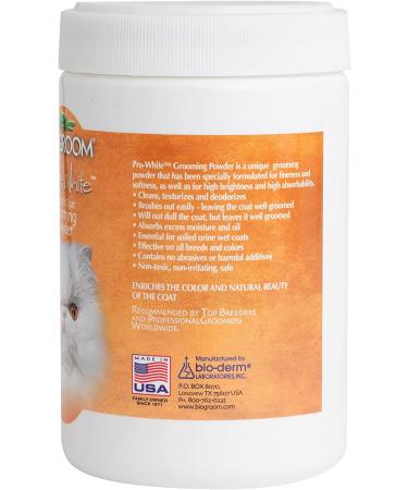 Bio-groom Pro-White Pet Coat Grooming Powder 8 Oz - Smooth & Harsh Coat Formula - Buy Online on GoSupps.com